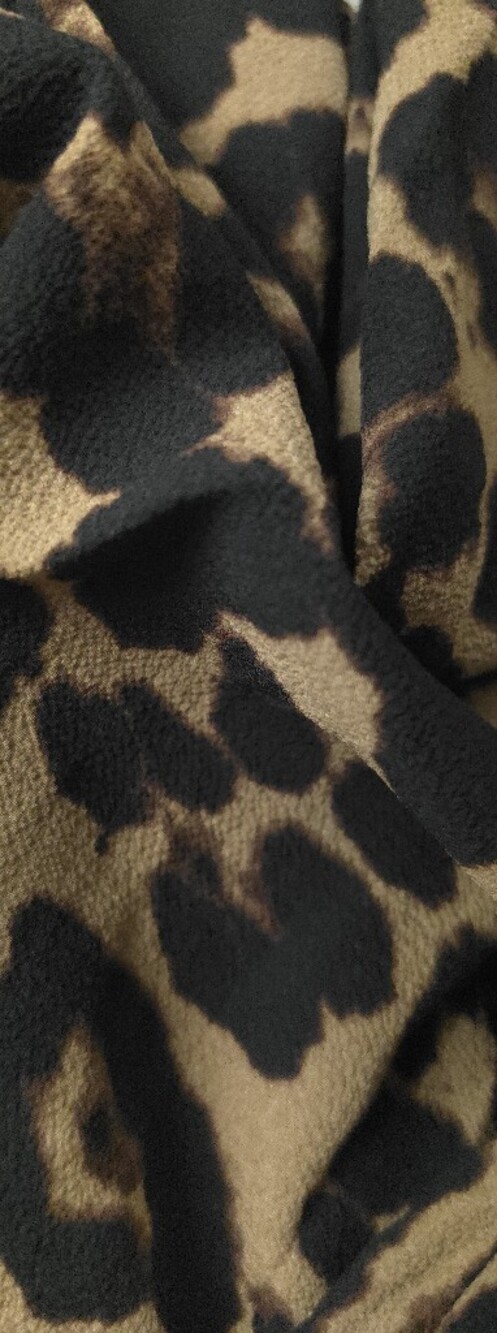 New Flowy Boho Leopard Print Maxi Dress Plunge V Neck Halter Long Black Brown - Picture 9 of 11